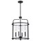 Nuvo Yorktown 4-Light Pendant - Matte Black Finish - Clear Glass 60/7946 - alternate 7